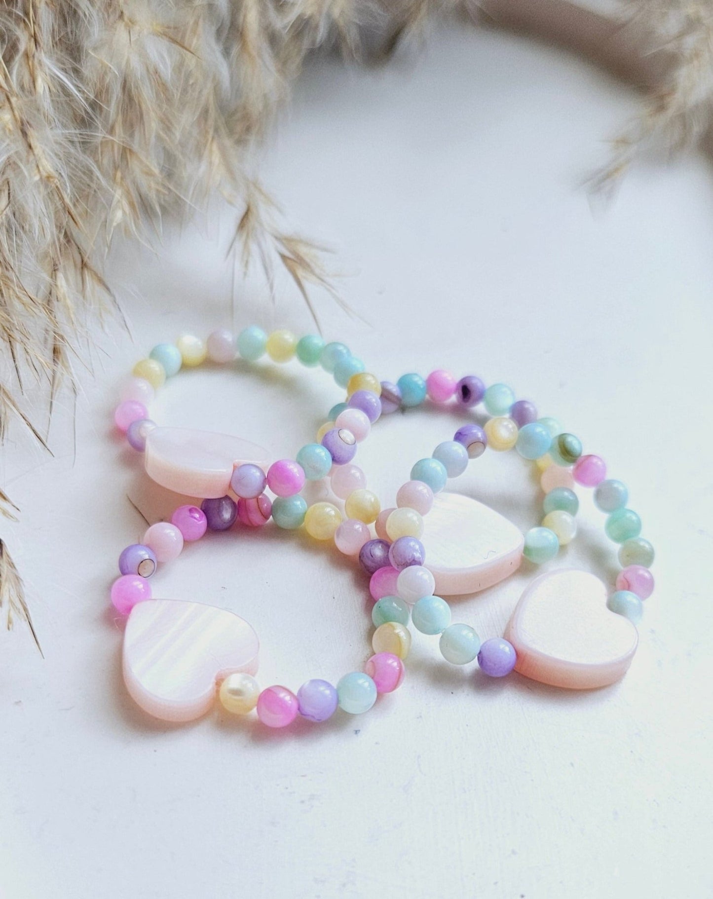 COLORFUL shell stone summer ringRings