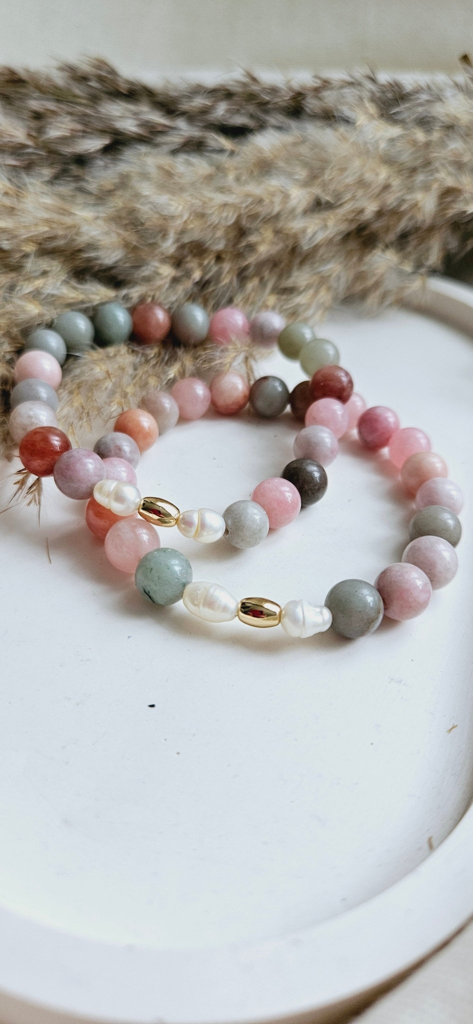 RAINBOW Alashan Agate braceletBracelet
