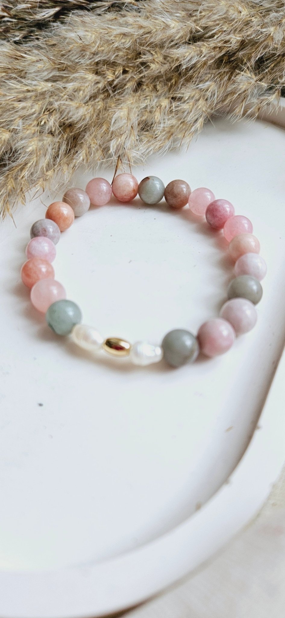 RAINBOW Alashan Agate braceletBracelet