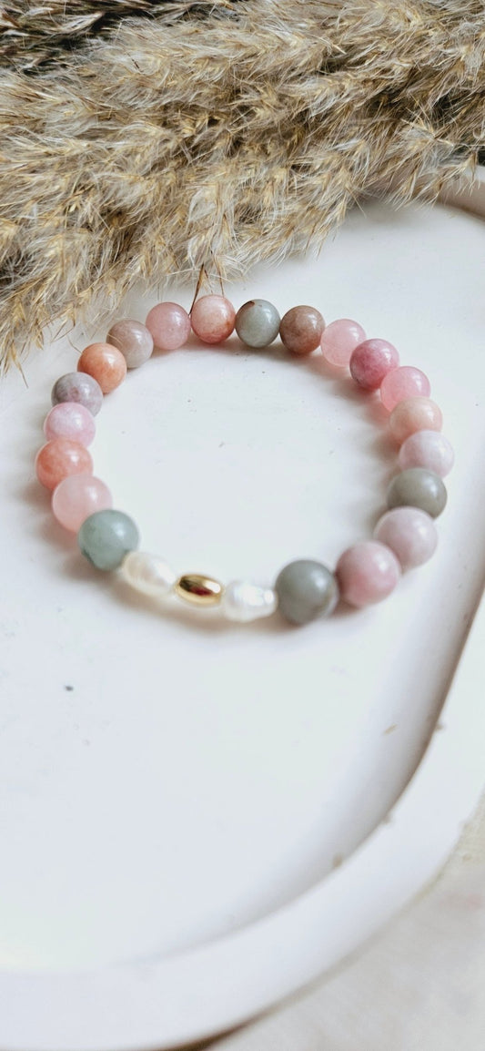 RAINBOW Alashan Agate braceletBracelet