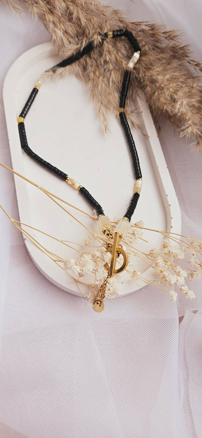 BLACK&YELLOW stainless steel necklaceNecklace