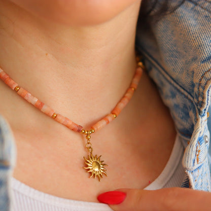 PEACH SUN adjustable choker/necklaceNecklace