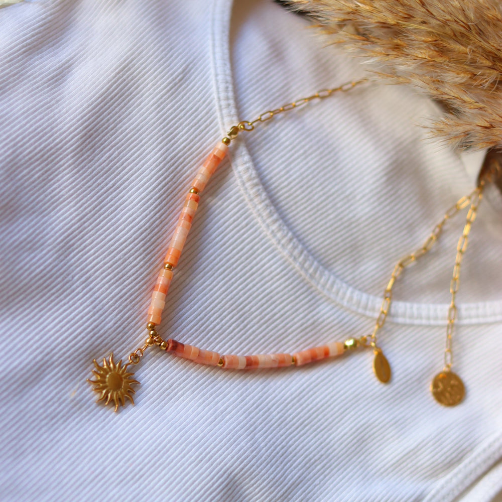 PEACH SUN adjustable choker
