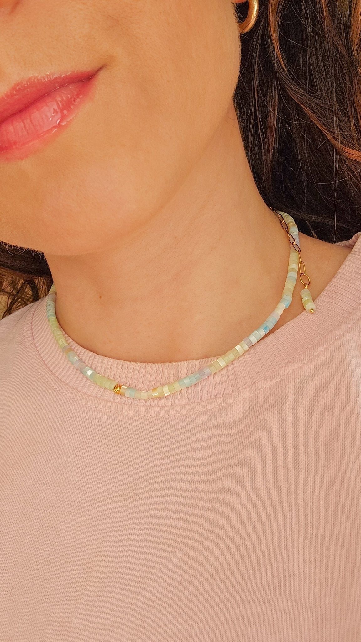 SEA SHELL bright summer adjustable choker / necklaceNecklace